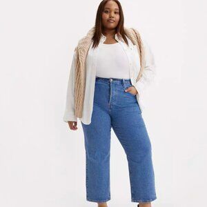 Levi's Ribcage Straight Ankle Women's Jeans (Plus Size), Light Wash, 16W